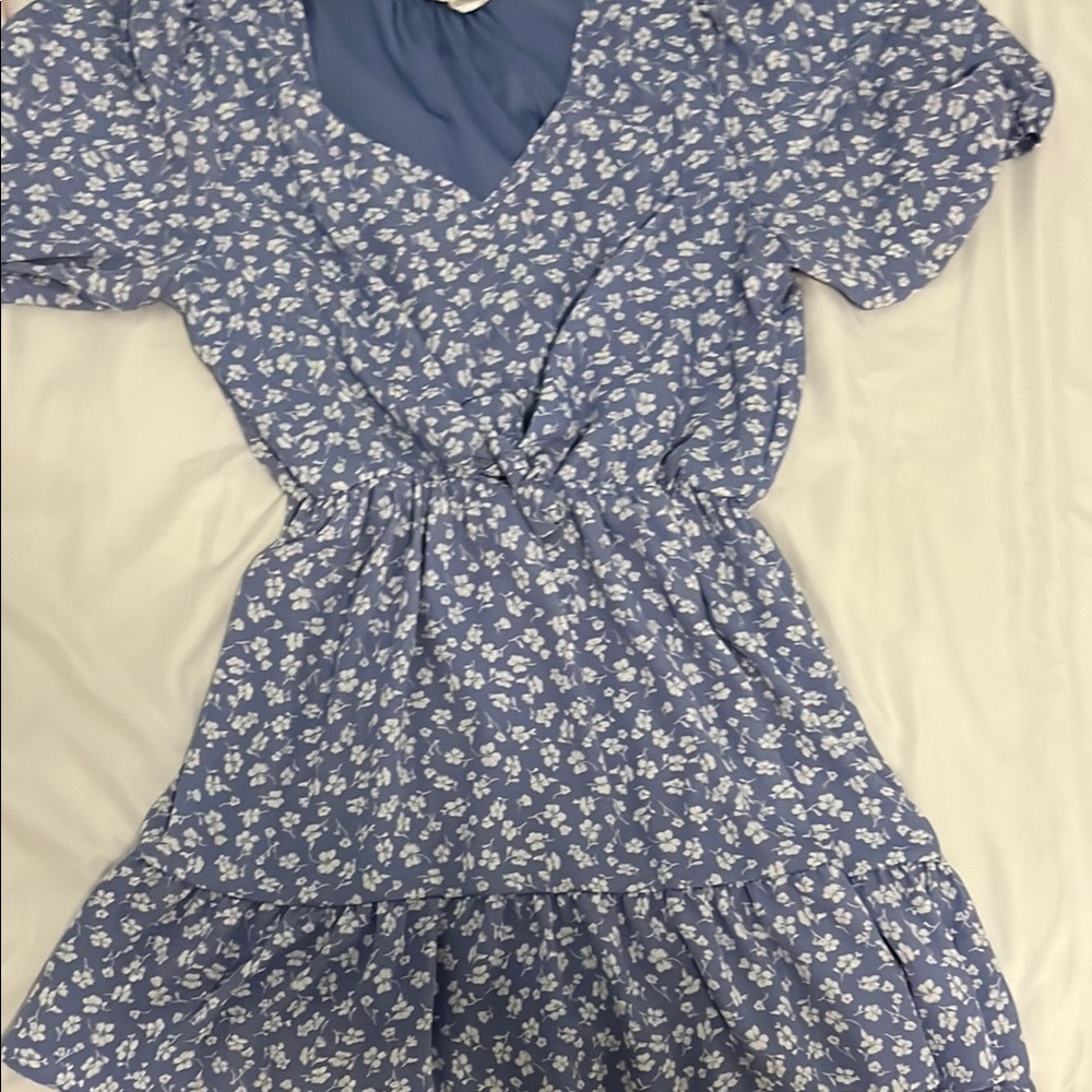 Sienna Sky Blue Floral Dress